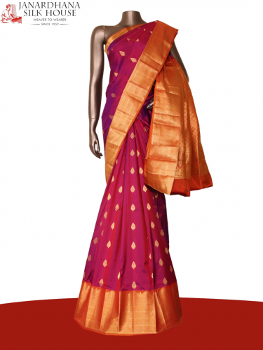 Traditional Grand Wedding South Silk Saree